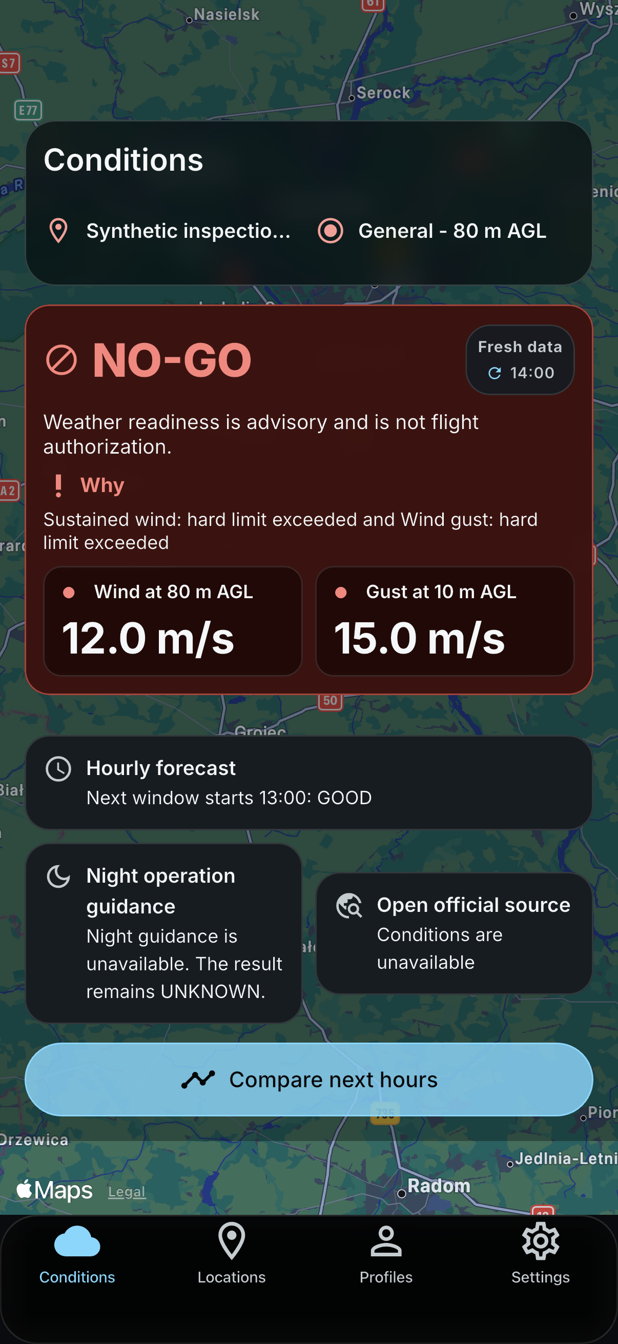 Keep the drone grounded